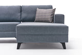 Ecksofa mit Schlaffunktion Efsun Blue