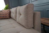 Ecksofa mit Schlaffunktion Links Manama Creme