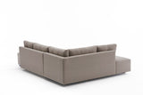 Ecksofa mit Schlaffunktion Links Manama Creme