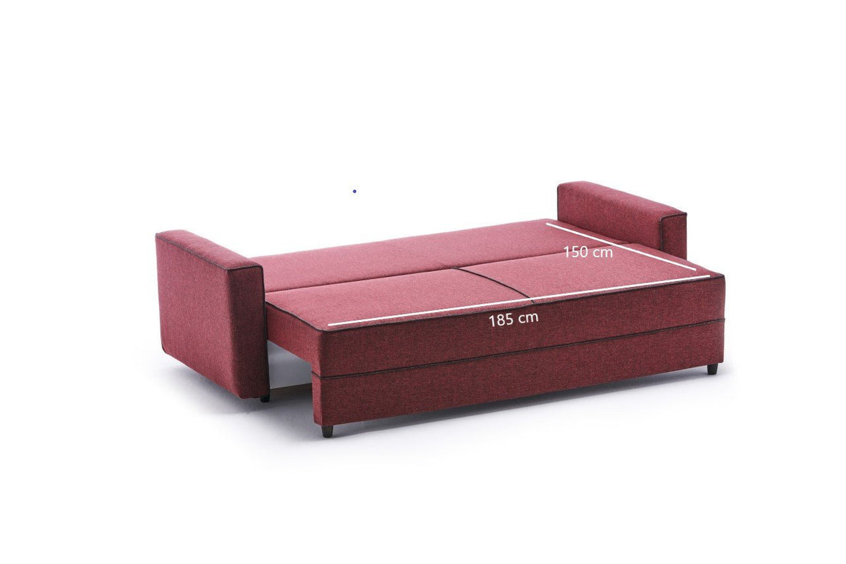 3-Sitzer-Schlafsofa Ece Claret Red