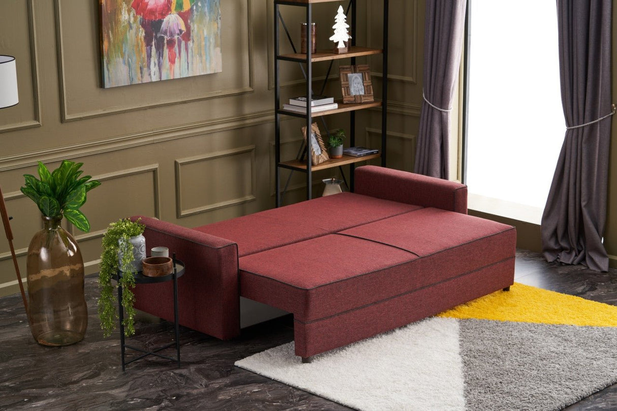 3-Sitzer-Schlafsofa Ece Claret Red