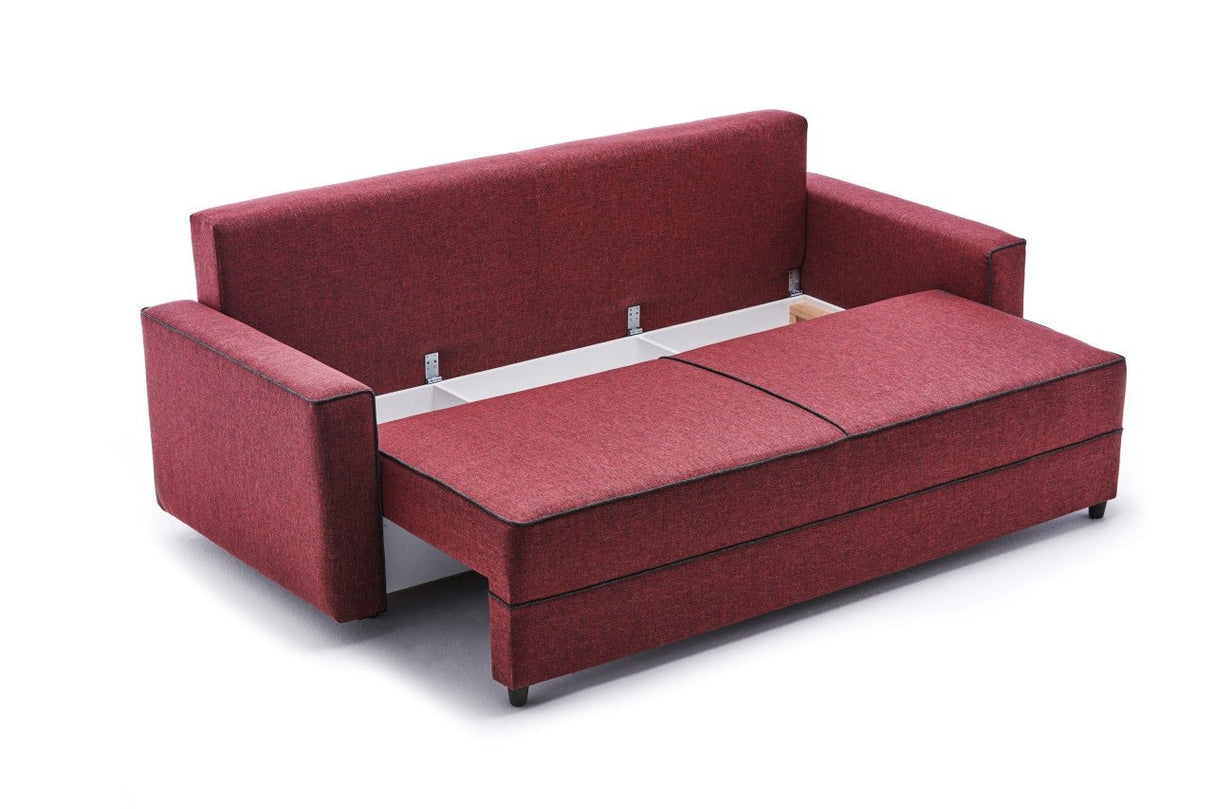 3-Sitzer-Schlafsofa Ece Claret Red