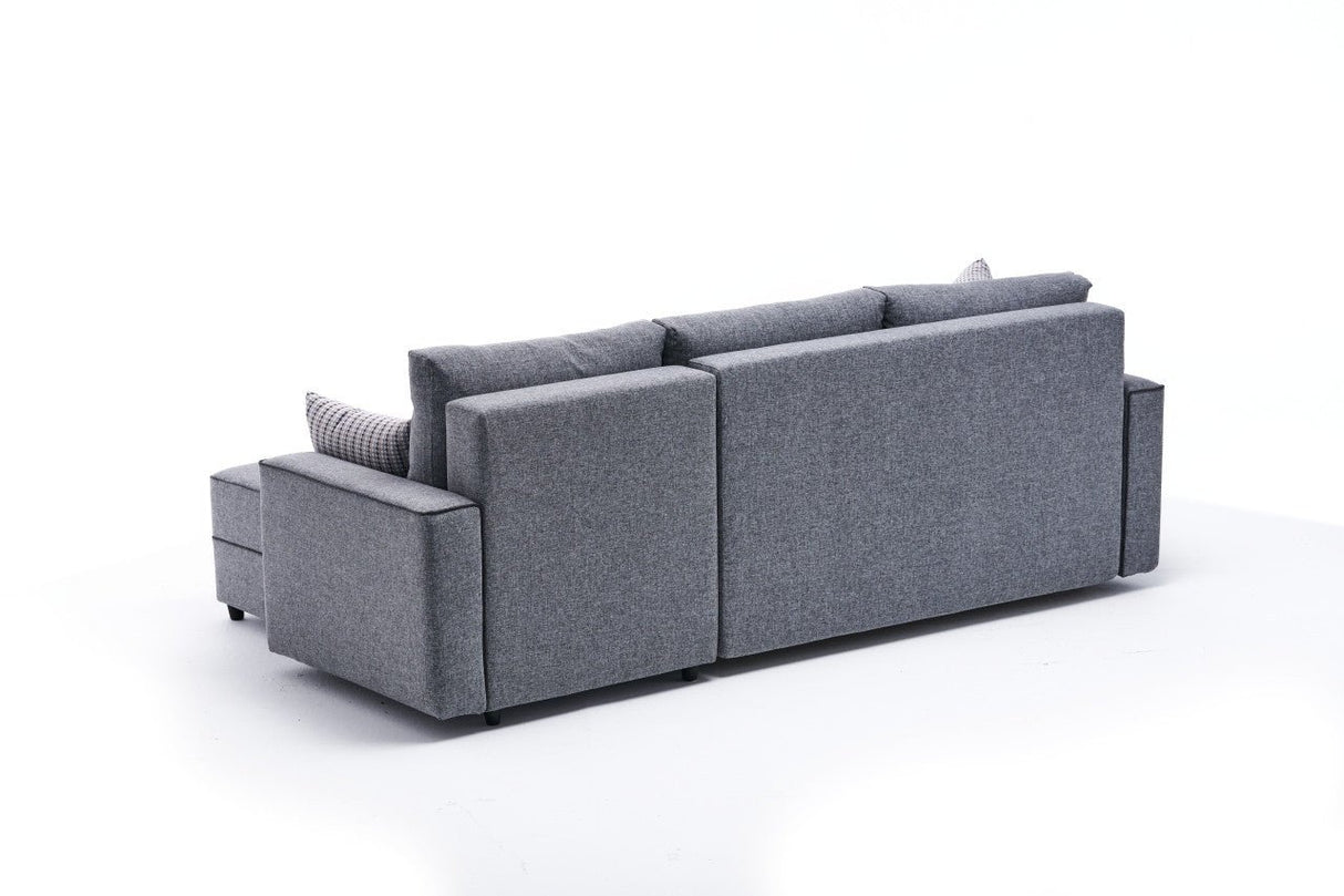 Ecksofa mit Schlaffunktion Rechts Ece Grey