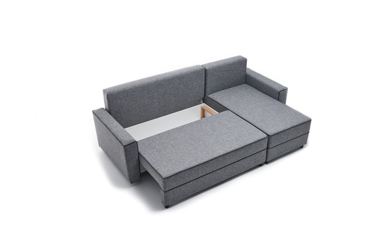 Ecksofa mit Schlaffunktion Rechts Ece Grey