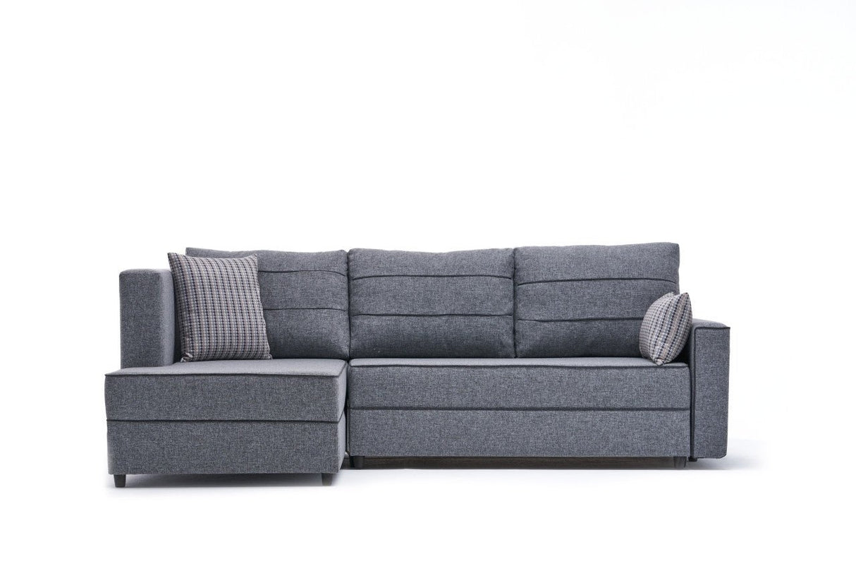 Ecksofa mit Schlaffunktion Links Ece Grey