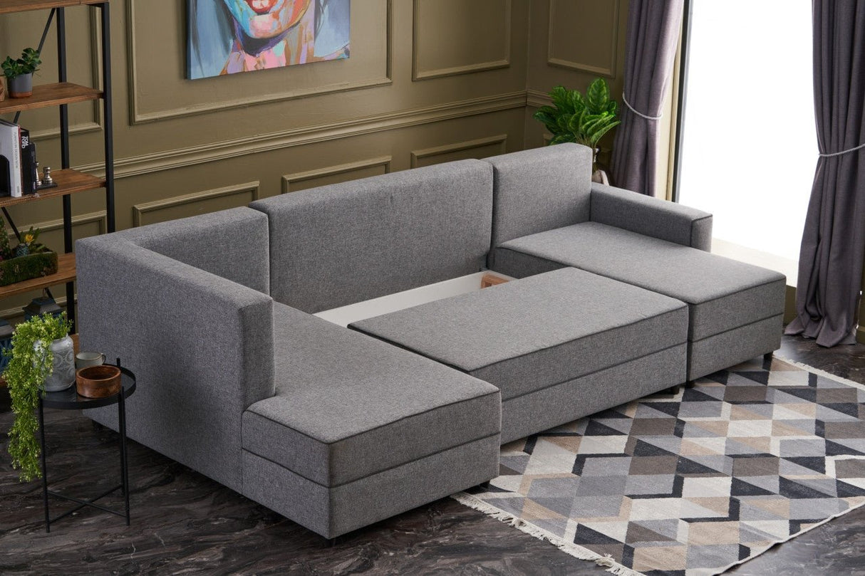 Ecksofa mit Schlaffunktion Ece Grey