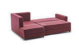 Ecksofa mit Schlaffunktion Links Ece Claret Red