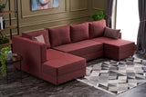 Ecksofa mit Schlaffunktion Ece Claret Red