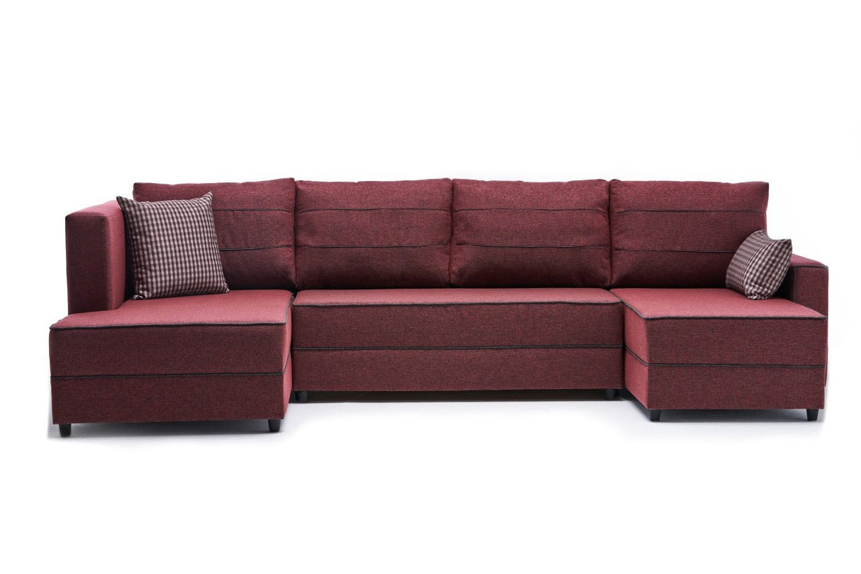 Ecksofa mit Schlaffunktion Ece Claret Red