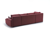 Ecksofa mit Schlaffunktion Ece Claret Red