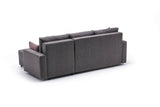 Ecksofa mit Schlaffunktion Rechts Ece Brown