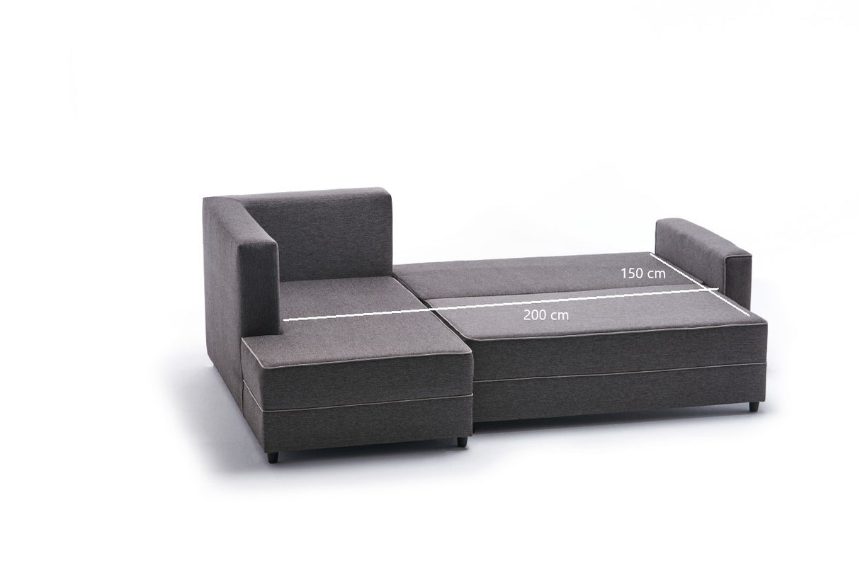 Ecksofa mit Schlaffunktion Links Ece Brown