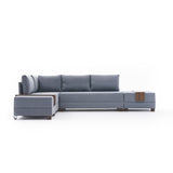 Ecksofa mit Schlaffunktion Left Fly Blue