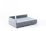 Ecksofa mit Schlaffunktion Left Fly Blue