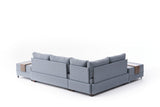 Ecksofa mit Schlaffunktion Left Fly Blue