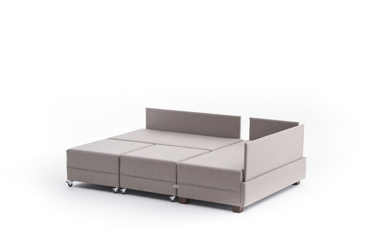 Ecksofa mit Schlaffunktion Right Fly Cream