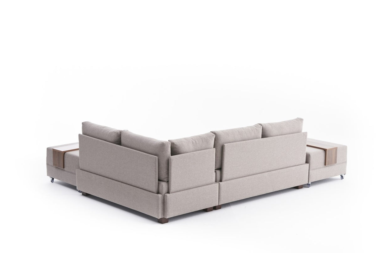 Ecksofa mit Schlaffunktion Right Fly Cream