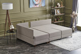 Ecksofa mit Schlaffunktion Left Fly Cream