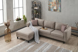 Ecksofa links blank Creme