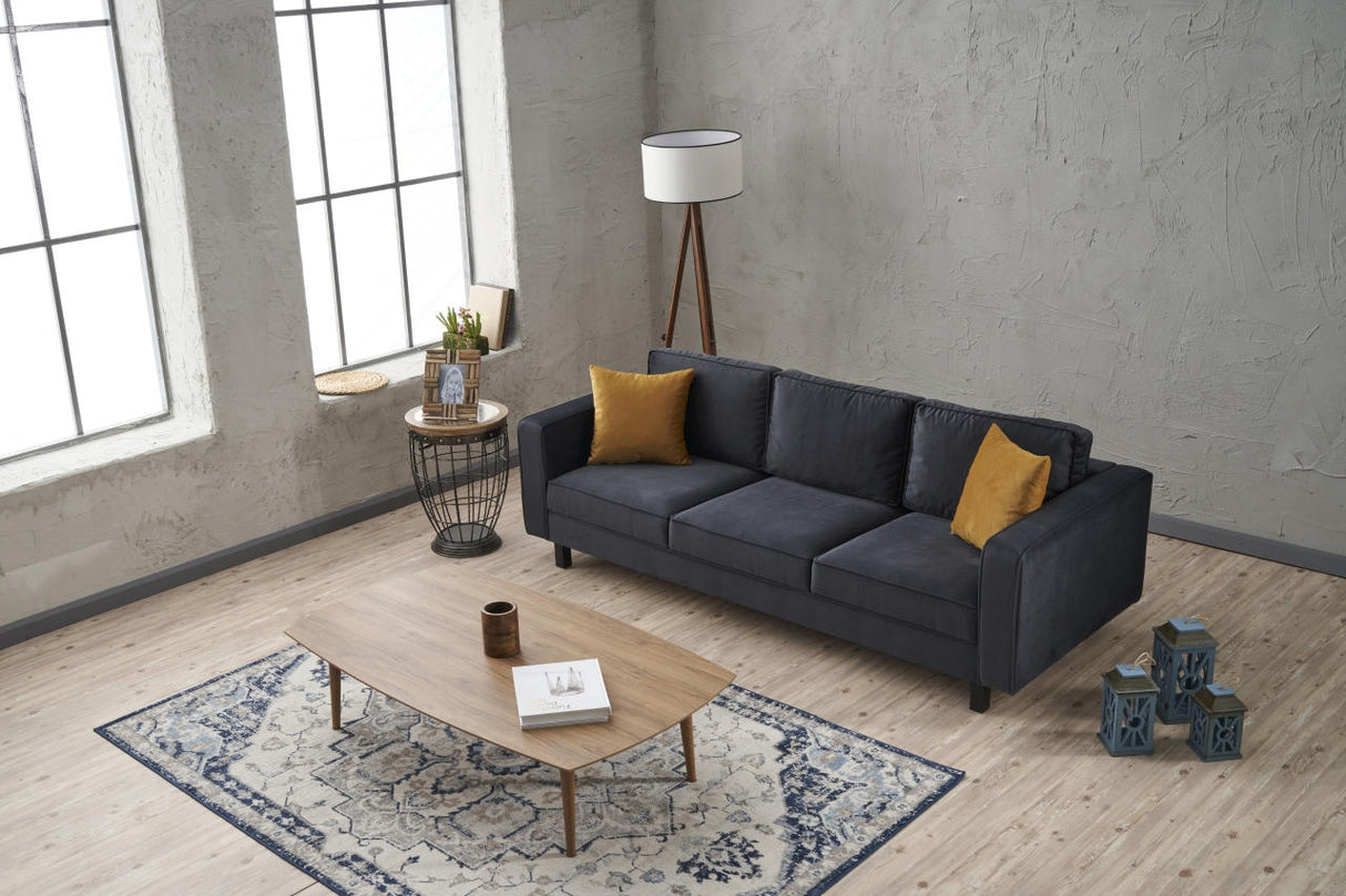 3-Sitzer-Sofa, blankes Anthrazit