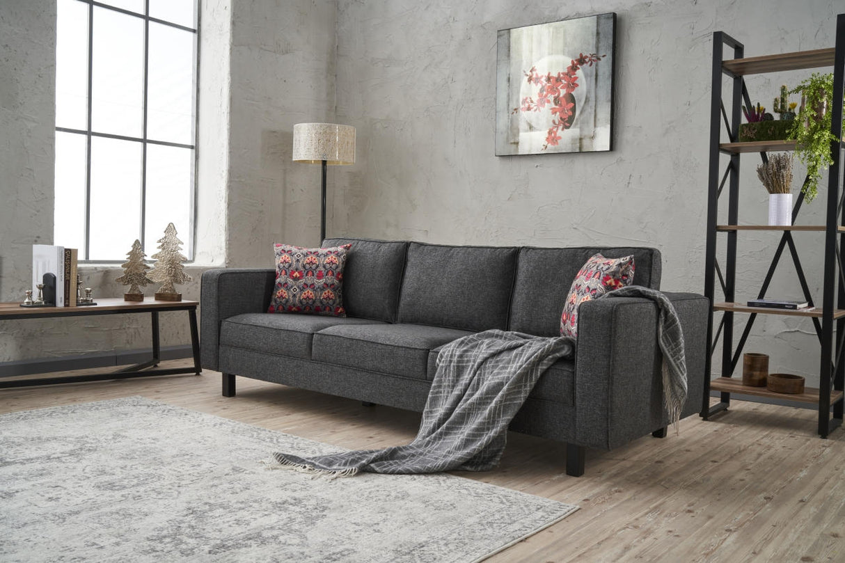 3-Sitzer-Sofa, blankes Anthrazit