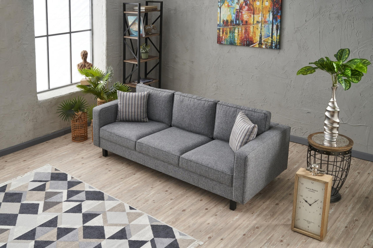 3-Sitzer-Sofa, blankes Grau