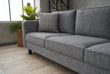 3-Sitzer-Sofa, blankes Grau