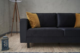 2-Sitzer-Sofa, blankes Anthrazit