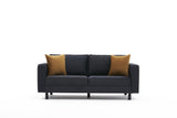 2-Sitzer-Sofa, blankes Anthrazit