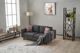 2-Sitzer-Sofa, blankes Anthrazit