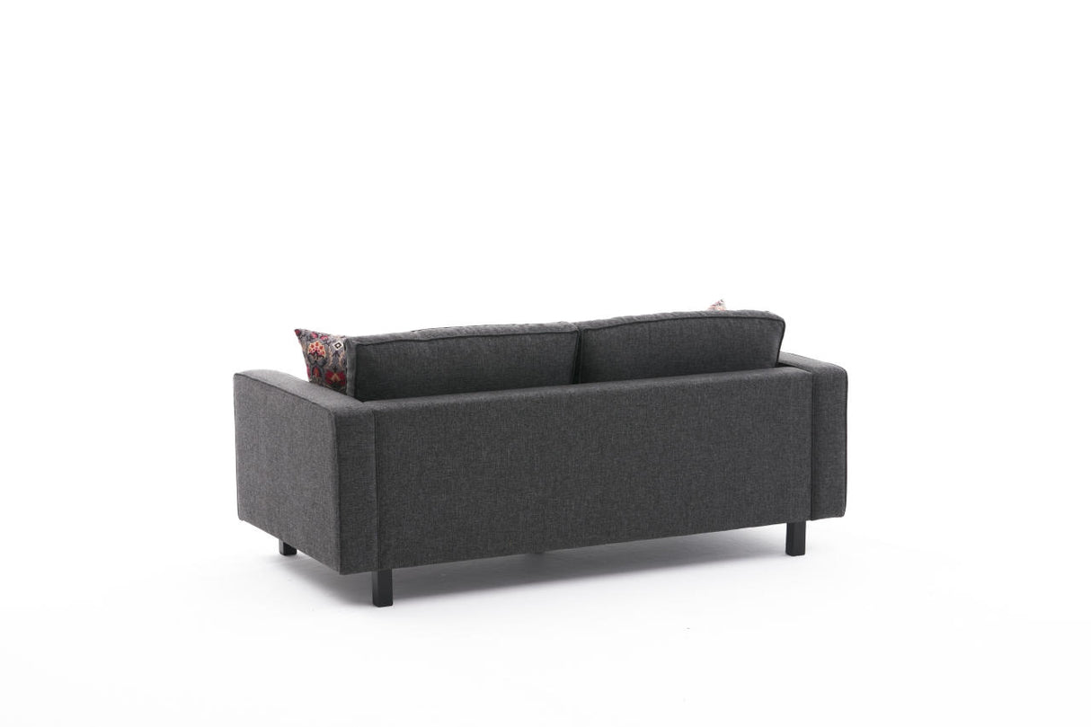 2-Sitzer-Sofa, blankes Anthrazit