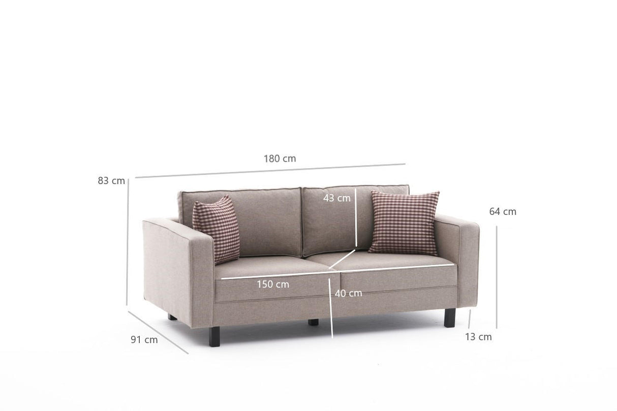 2-Sitzer-Sofa Bare Cream