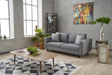 2-Sitzer-Sofa, blankes Grau