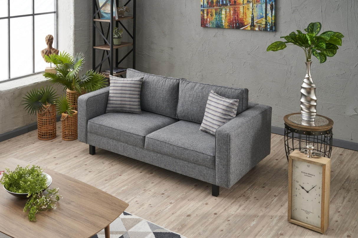 2-Sitzer-Sofa, blankes Grau