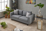 2-Sitzer-Sofa, blankes Grau