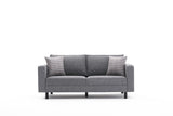 2-Sitzer-Sofa, blankes Grau