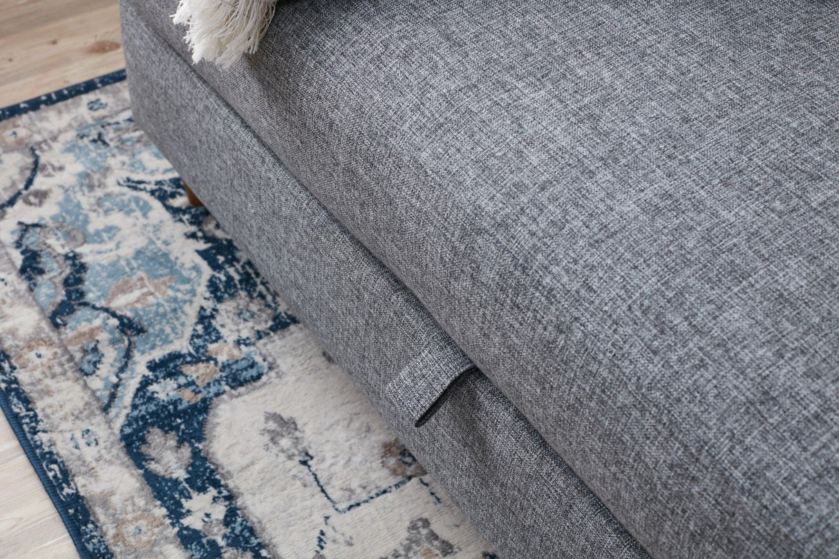 3-Sitzer-Schlafsofa Eva Grey