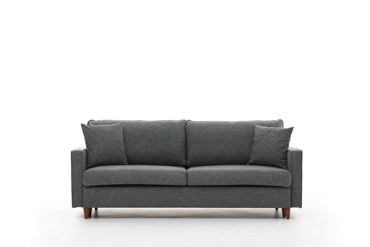 3-Sitzer-Schlafsofa Eva Grey