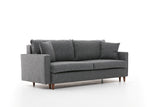 3-Sitzer-Schlafsofa Eva Grey