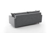 3-Sitzer-Schlafsofa Eva Grey