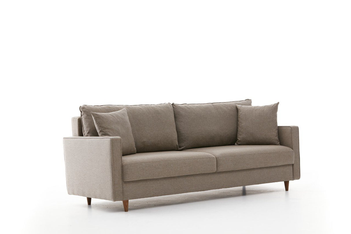 3-Sitzer-Schlafsofa Eva Cream