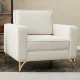 Sessel Berlin Creme Gold