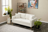 2-Sitzer-Sofa Berlin Creme Gold