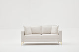 2-Sitzer-Sofa Berlin Creme Gold