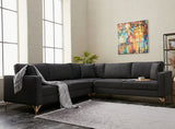 Ecksofa Berlin Anthrazit Gold