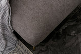 Ecksofa mit Schlaffunktion Links Simena Grey - Golden Leg