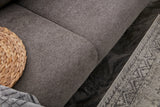 Ecksofa mit Schlaffunktion Links Simena Grey - Golden Leg