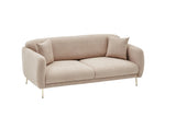 3-Sitzer-Schlafsofa Simena Beige Gold