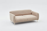 3-Sitzer-Schlafsofa Simena Beige Gold