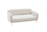 3-Sitzer-Schlafsofa Simena Cream Gold